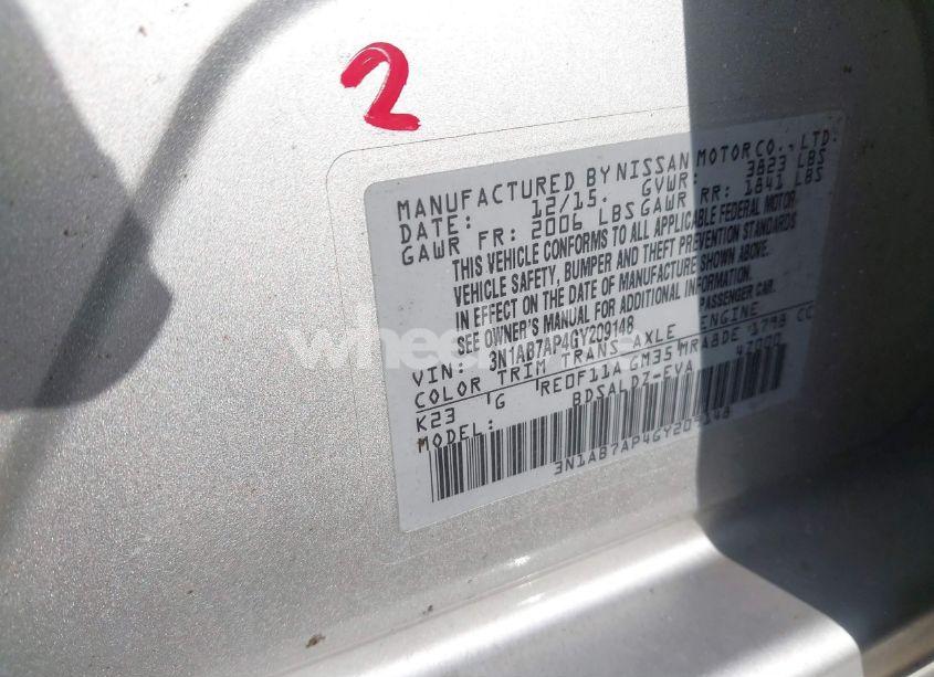 Photo 9 of 2016 Nissan Sentra SV (VIN 3N1AB7AP4GY209148)