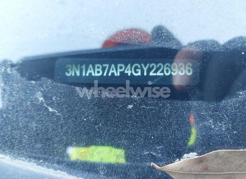 Photo 9 of 2016 Nissan Sentra S (VIN 3N1AB7AP4GY226936)