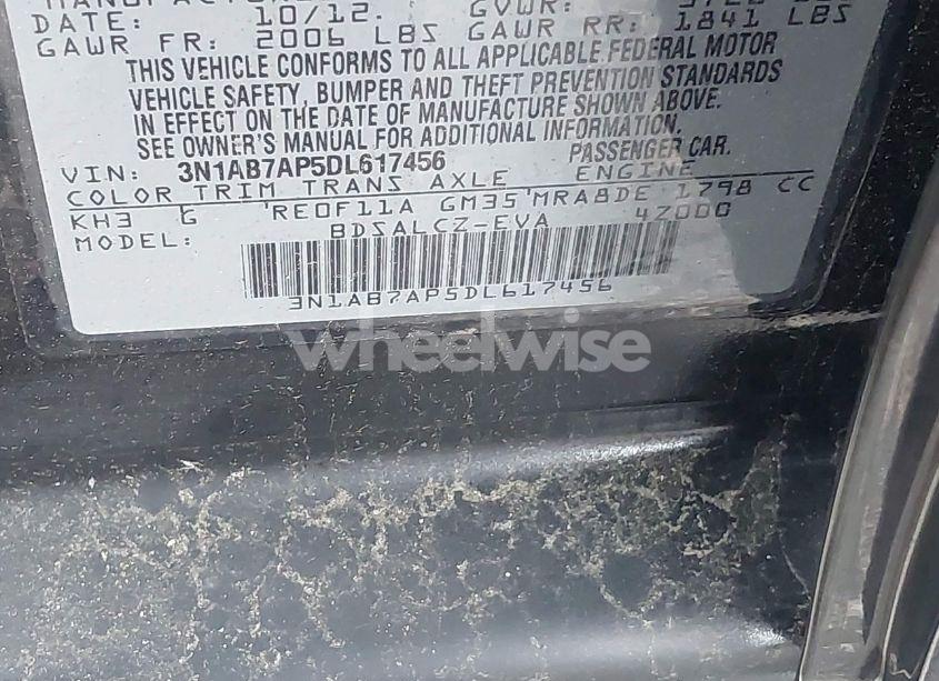 Photo 9 of 2013 Nissan Sentra S (VIN 3N1AB7AP5DL617456)