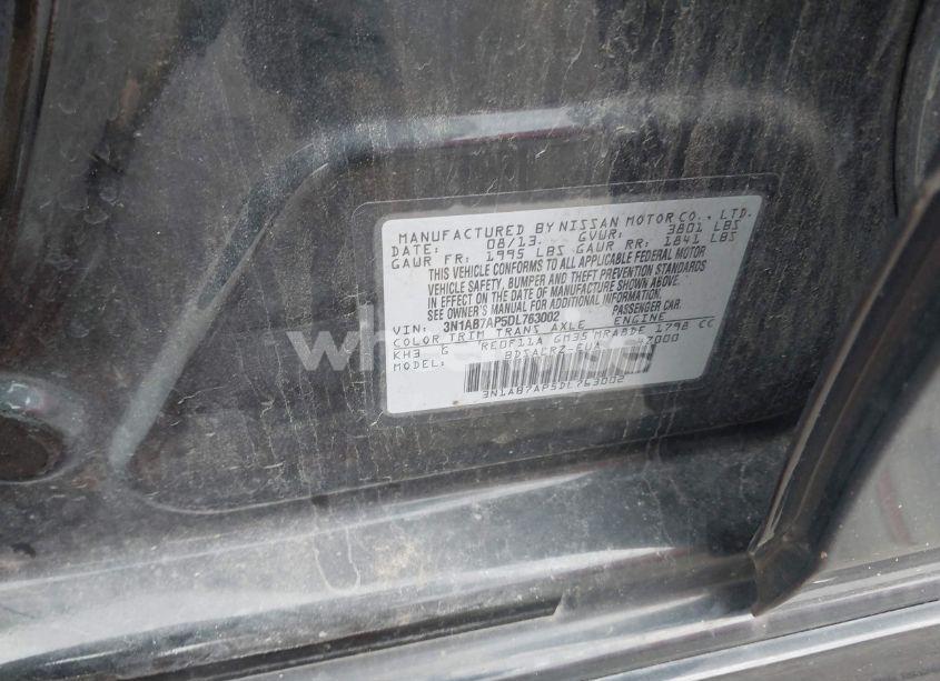 Photo 9 of 2013 Nissan Sentra SR (VIN 3N1AB7AP5DL763002)