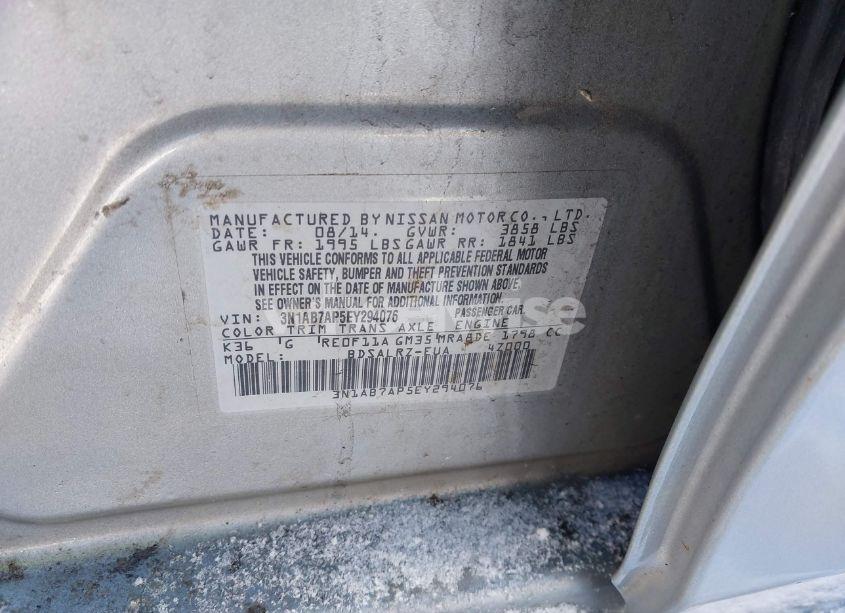 Photo 9 of 2014 Nissan Sentra SR (VIN 3N1AB7AP5EY294076)