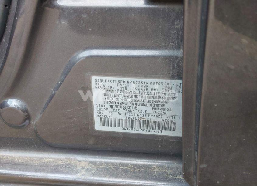 Photo 9 of 2014 Nissan Sentra SV (VIN 3N1AB7AP5EY301169)