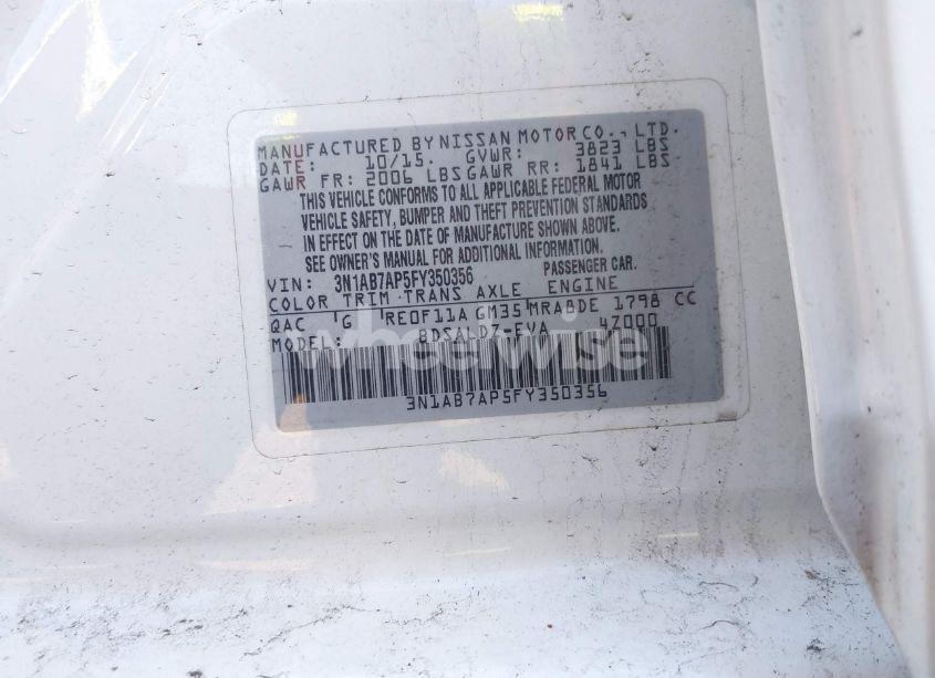 Photo 9 of 2015 Nissan Sentra SV (VIN 3N1AB7AP5FY350356)