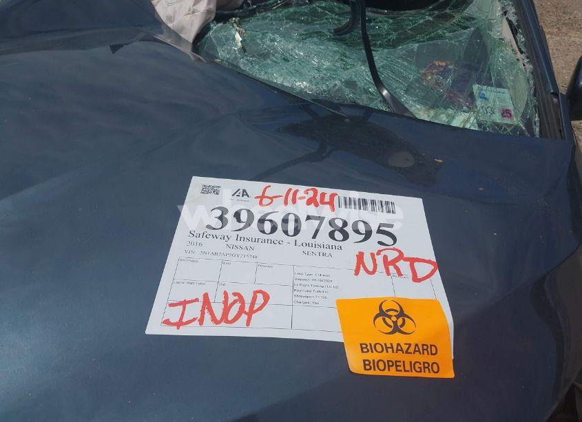 Photo 8 of 2016 Nissan Sentra FE+ S/S/SL/SR/SV (VIN 3N1AB7AP5GY215248)