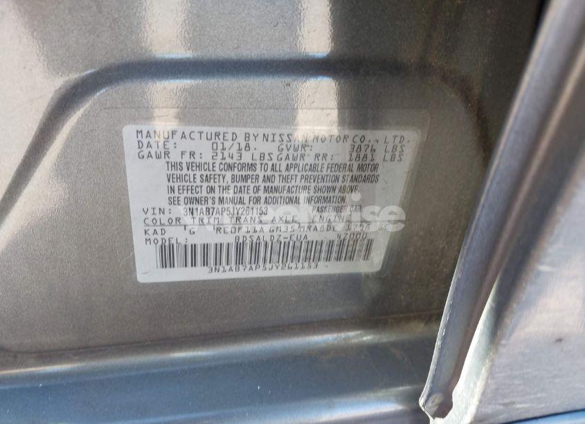 Photo 9 of 2018 Nissan Sentra SV (VIN 3N1AB7AP5JY261153)