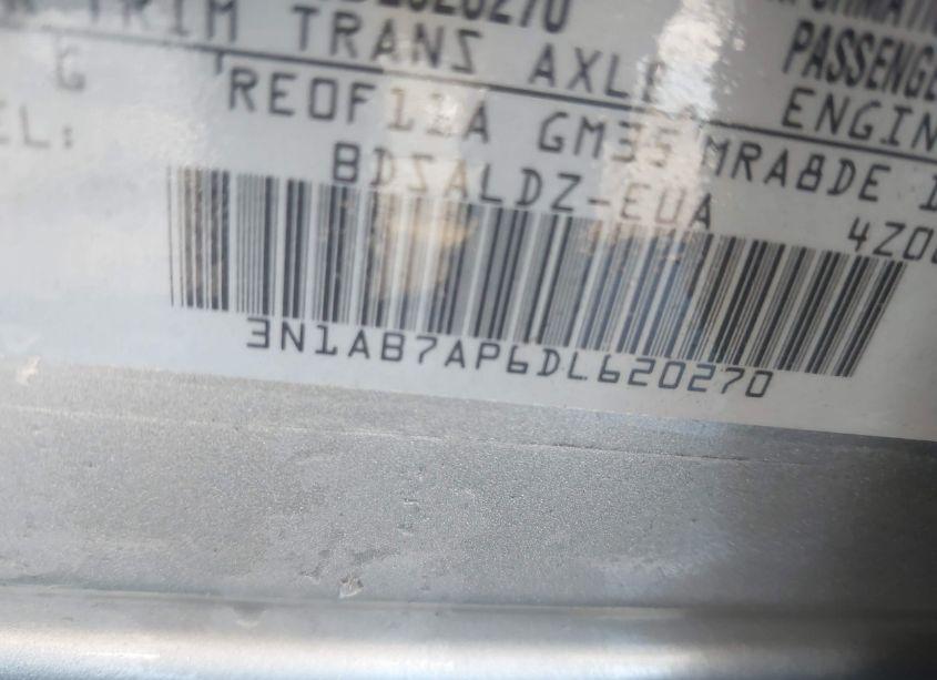 Photo 9 of 2013 Nissan Sentra SV (VIN 3N1AB7AP6DL620270)