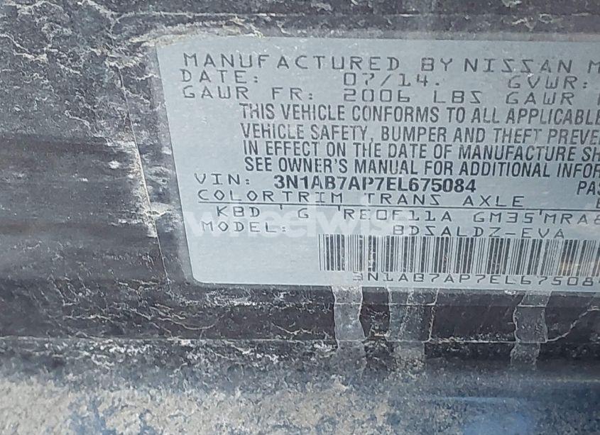 Photo 9 of 2014 Nissan Sentra SV (VIN 3N1AB7AP7EL675084)