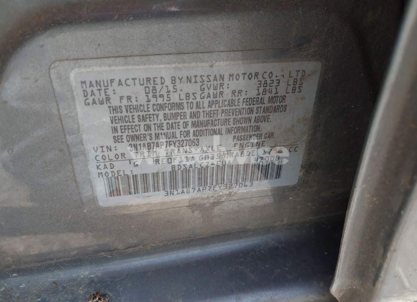 Photo 9 of 2015 Nissan Sentra S (VIN 3N1AB7AP7FY327063)