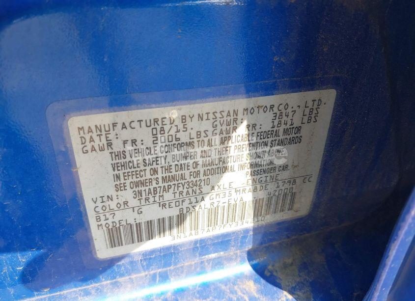 Photo 9 of 2015 Nissan Sentra SR (VIN 3N1AB7AP7FY334210)