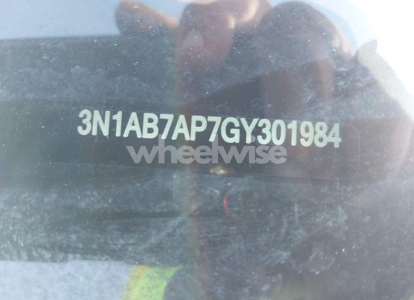 Photo 9 of 2016 Nissan Sentra S (VIN 3N1AB7AP7GY301984)