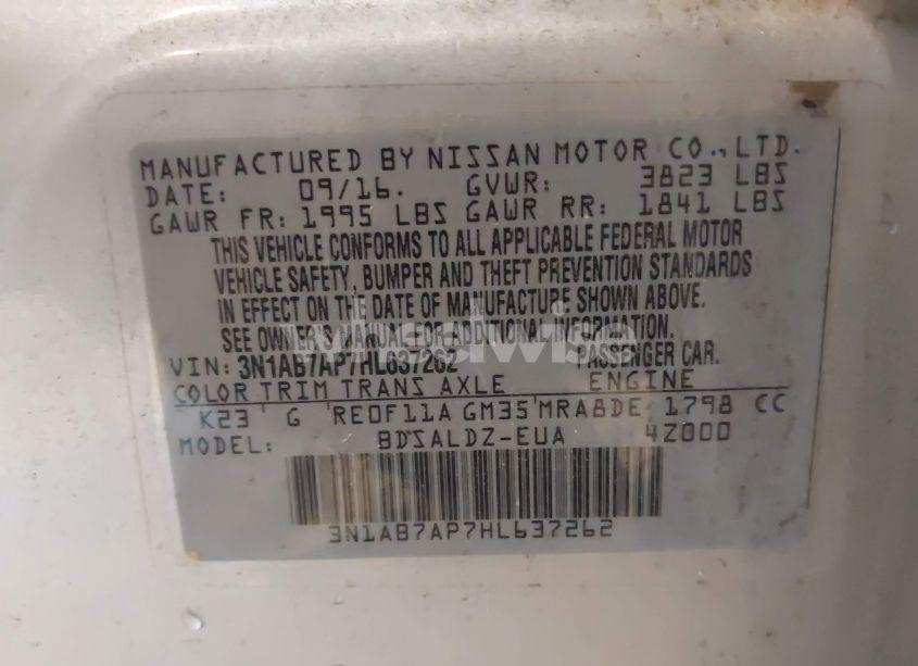 Photo 9 of 2017 Nissan Sentra S/SL/SR/SV (VIN 3N1AB7AP7HL637262)