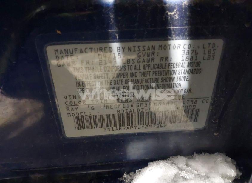 Photo 9 of 2018 Nissan Sentra SV (VIN 3N1AB7AP7JY297362)