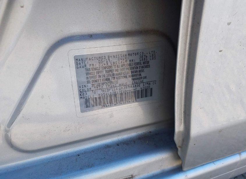 Photo 9 of 2019 Nissan Sentra SV (VIN 3N1AB7AP7KY294723)