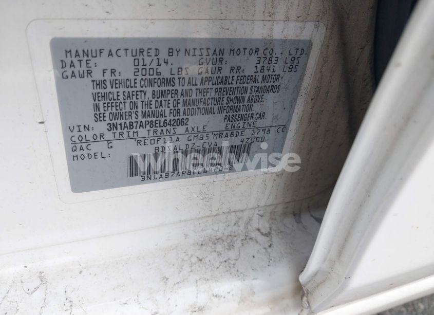 Photo 9 of 2014 Nissan Sentra SV (VIN 3N1AB7AP8EL642062)