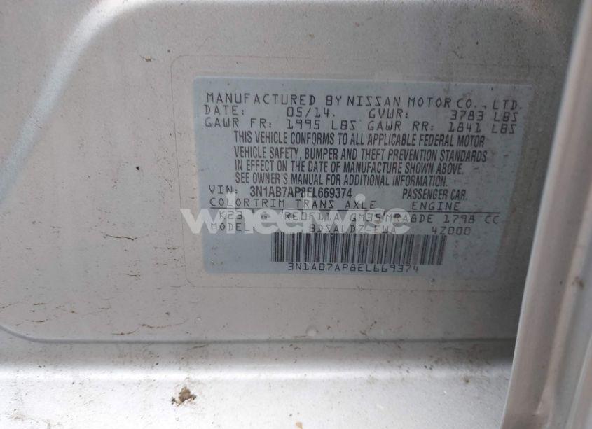 Photo 9 of 2014 Nissan Sentra SV (VIN 3N1AB7AP8EL669374)