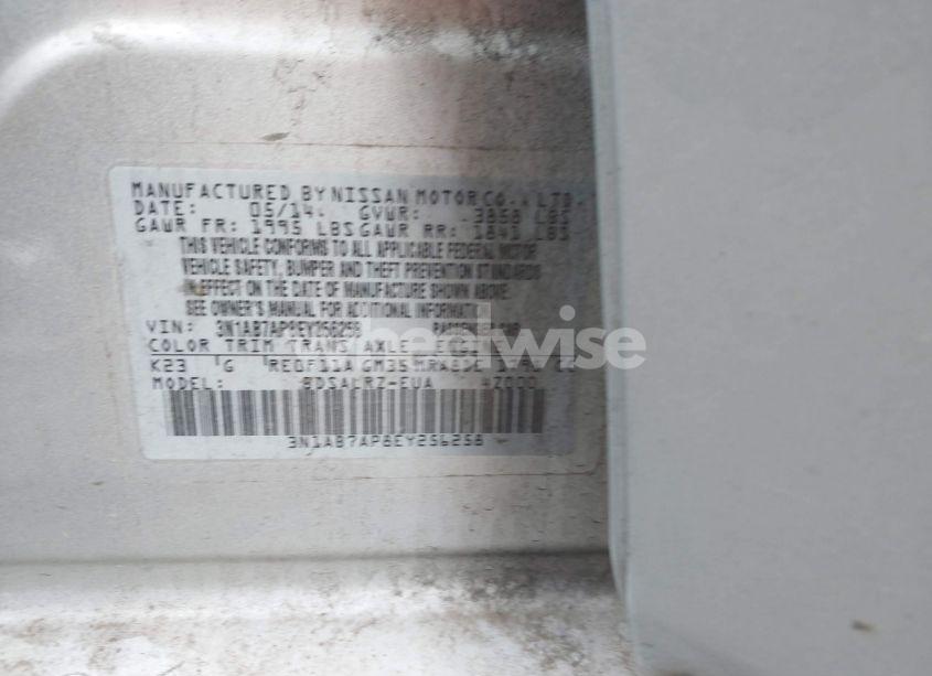 Photo 9 of 2014 Nissan Sentra SR (VIN 3N1AB7AP8EY256258)