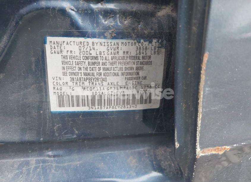 Photo 9 of 2014 Nissan Sentra SL (VIN 3N1AB7AP8EY281340)