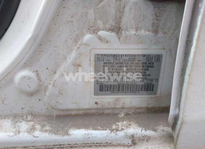 Photo 9 of 2017 Nissan Sentra S (VIN 3N1AB7AP8HY290849)