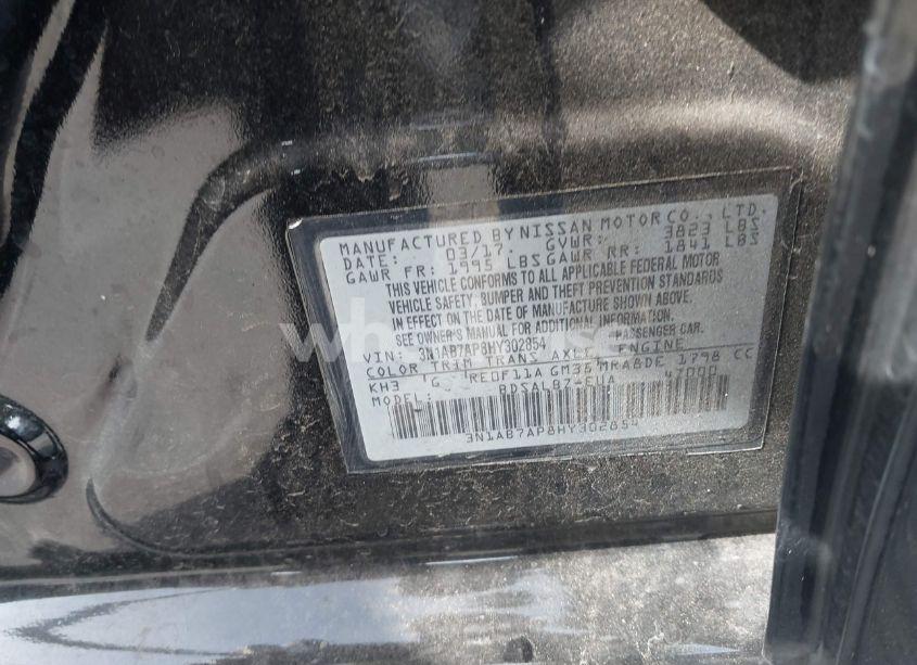 Photo 9 of 2017 Nissan Sentra S (VIN 3N1AB7AP8HY302854)