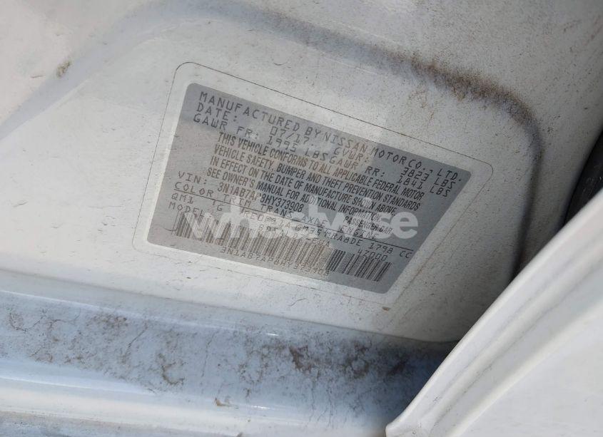 Photo 9 of 2017 Nissan Sentra SV (VIN 3N1AB7AP8HY373908)