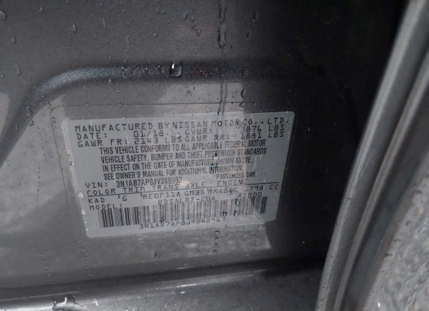 Photo 9 of 2018 Nissan Sentra S (VIN 3N1AB7AP8JY248963)