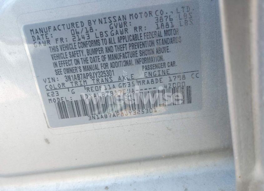 Photo 9 of 2018 Nissan Sentra S (VIN 3N1AB7AP8JY325301)