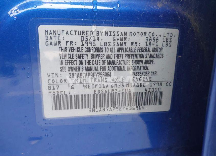 Photo 9 of 2014 Nissan Sentra SR (VIN 3N1AB7AP9EY256964)