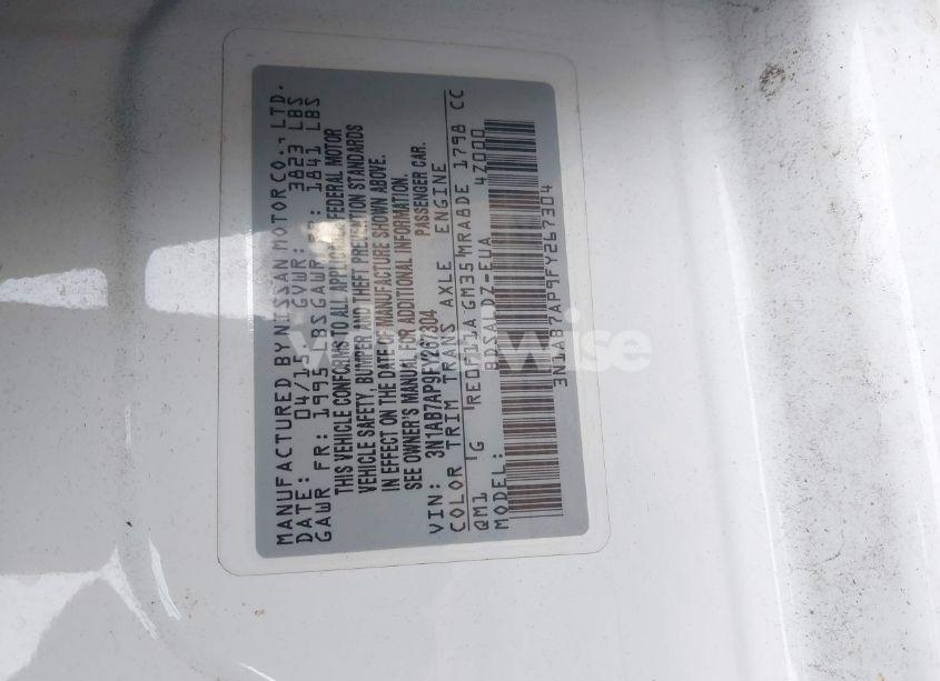 Photo 9 of 2015 Nissan Sentra (VIN 3N1AB7AP9FY267304)