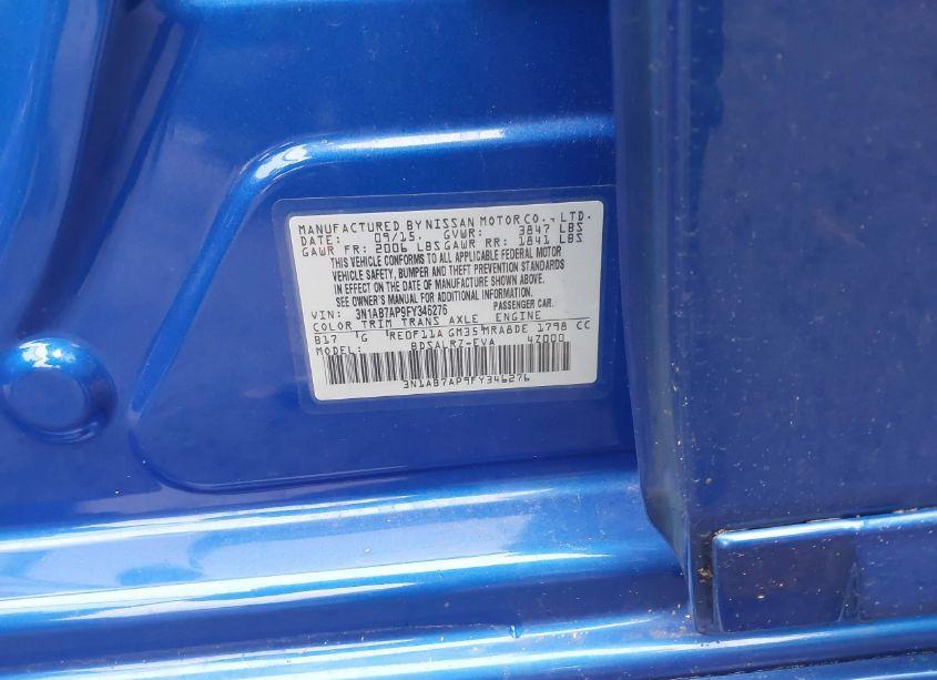 Photo 9 of 2015 Nissan Sentra SR (VIN 3N1AB7AP9FY346276)