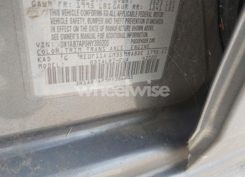 Photo 9 of 2017 Nissan Sentra S (VIN 3N1AB7AP9HY386005)