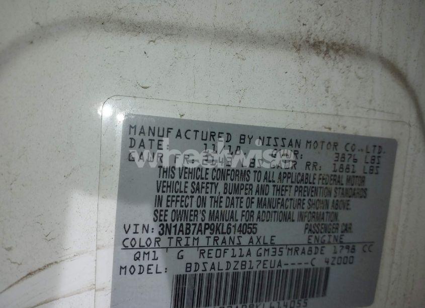 Photo 9 of 2019 Nissan Sentra SV (VIN 3N1AB7AP9KL614055)