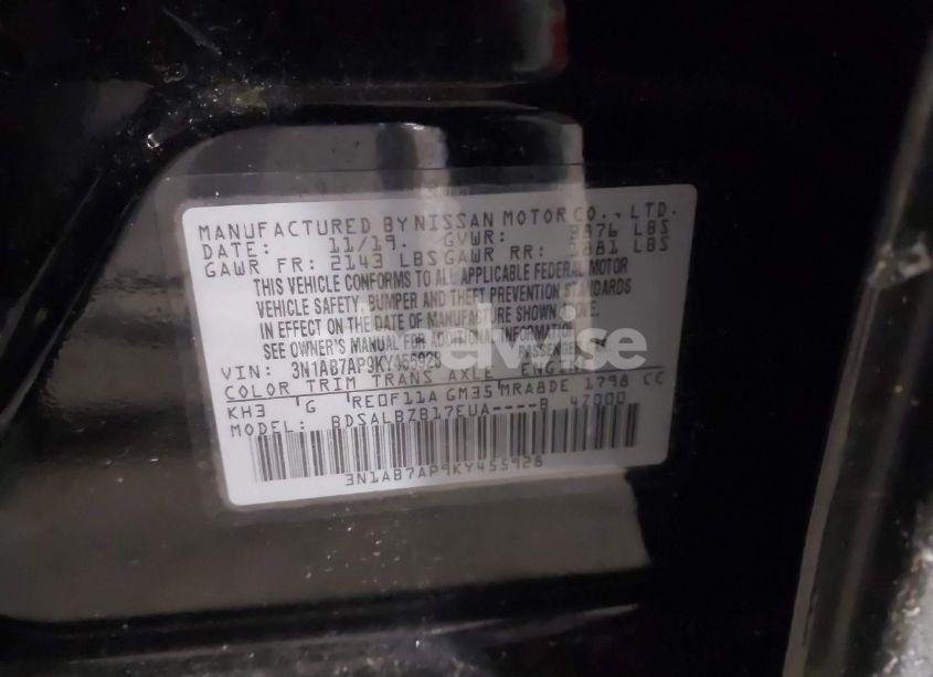 Photo 9 of 2019 Nissan Sentra S (VIN 3N1AB7AP9KY455928)