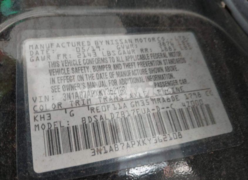 Photo 9 of 2019 Nissan Sentra SV (VIN 3N1AB7APXKY362108)