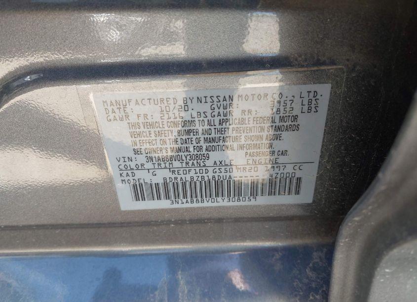 Photo 9 of 2020 Nissan Sentra S XTRONIC CVT (VIN 3N1AB8BV0LY308059)