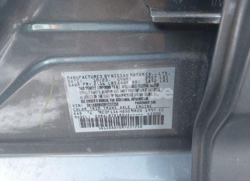 Photo 9 of 2024 Nissan Sentra S XTRONIC CVT (VIN 3N1AB8BV0RY237258)