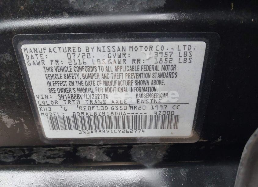 Photo 9 of 2020 Nissan Sentra S XTRONIC CVT (VIN 3N1AB8BV1LY262774)