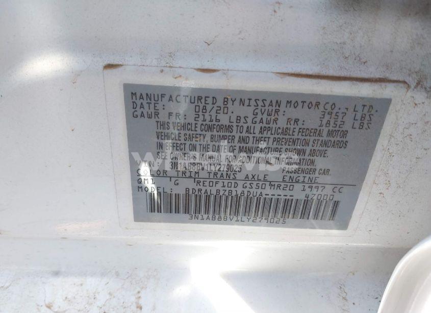 Photo 9 of 2020 Nissan Sentra S XTRONIC CVT (VIN 3N1AB8BV1LY279025)