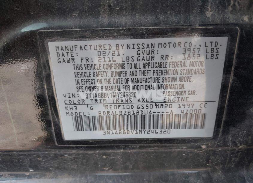 Photo 9 of 2021 Nissan Sentra S XTRONIC CVT (VIN 3N1AB8BV1MY246320)