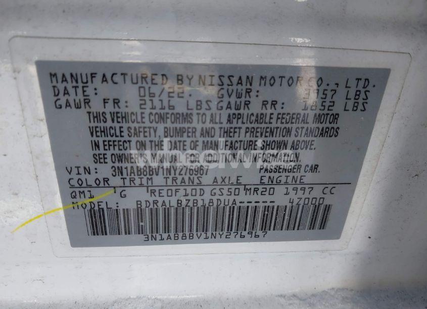 Photo 9 of 2022 Nissan Sentra S XTRONIC CVT (VIN 3N1AB8BV1NY276967)