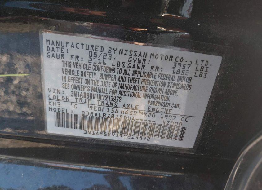 Photo 9 of 2024 Nissan Sentra S XTRONIC CVT (VIN 3N1AB8BV1RY213972)