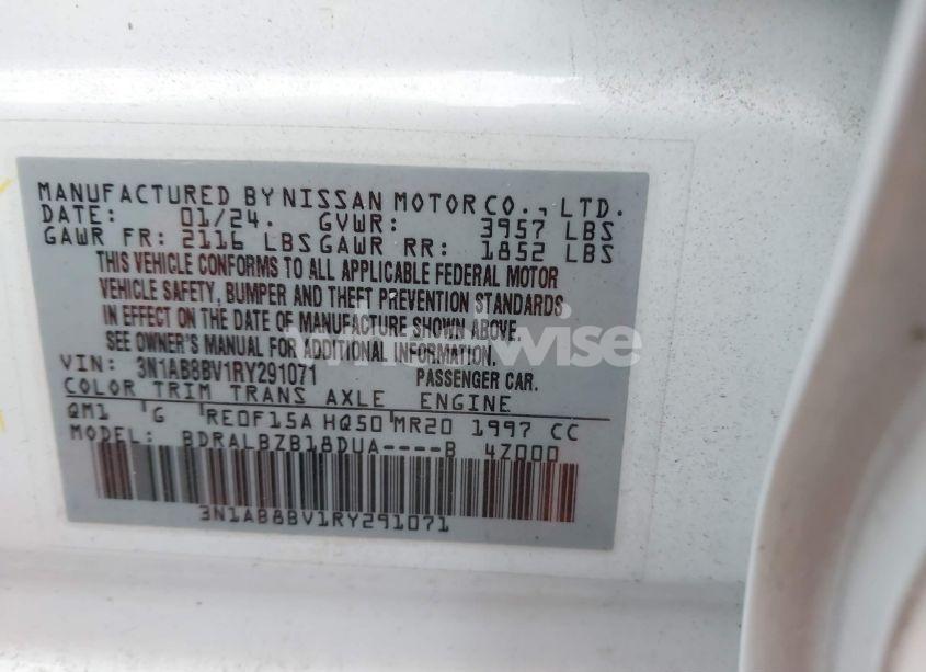 Photo 9 of 2024 Nissan Sentra S XTRONIC CVT (VIN 3N1AB8BV1RY291071)