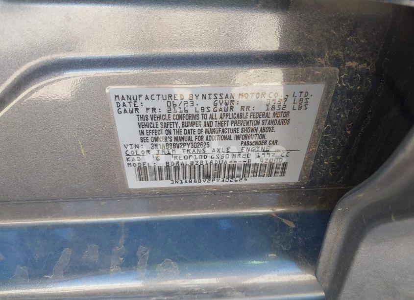 Photo 9 of 2023 Nissan Sentra S XTRONIC CVT (VIN 3N1AB8BV2PY302625)