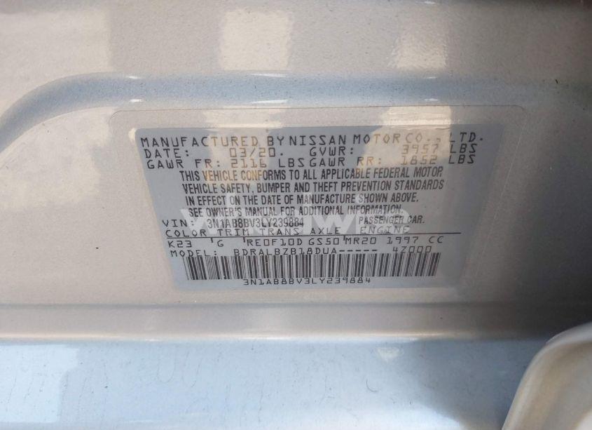 Photo 9 of 2020 Nissan Sentra S XTRONIC CVT (VIN 3N1AB8BV3LY239884)