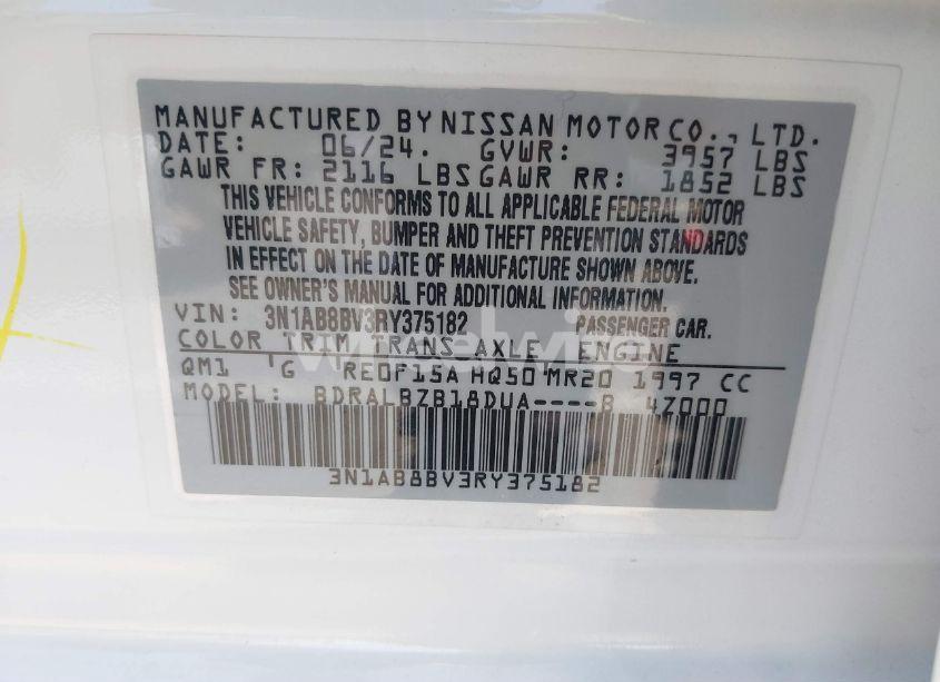 Photo 9 of 2024 Nissan Sentra S XTRONIC CVT (VIN 3N1AB8BV3RY375182)