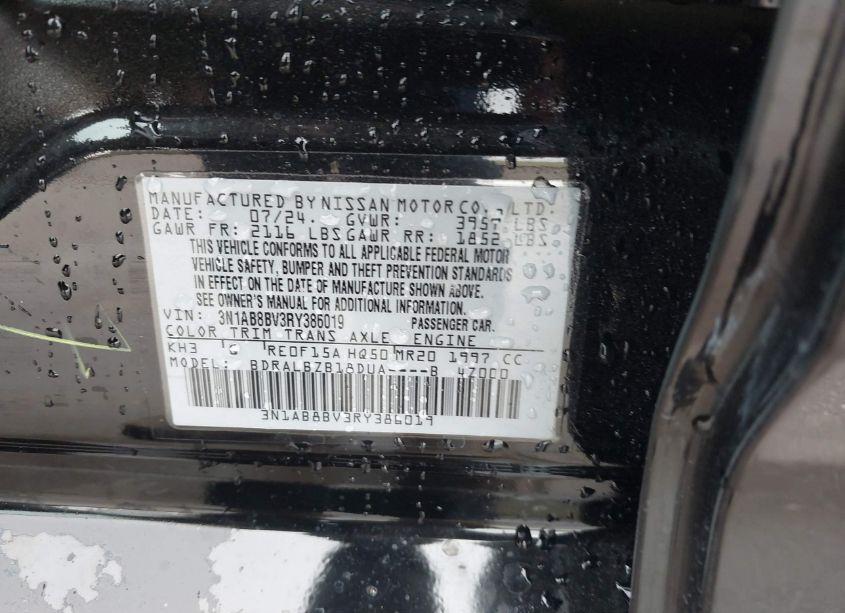 Photo 9 of 2024 Nissan Sentra S XTRONIC CVT (VIN 3N1AB8BV3RY386019)