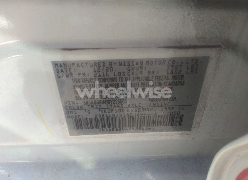 Photo 9 of 2021 Nissan Sentra S XTRONIC CVT (VIN 3N1AB8BV4MY226563)