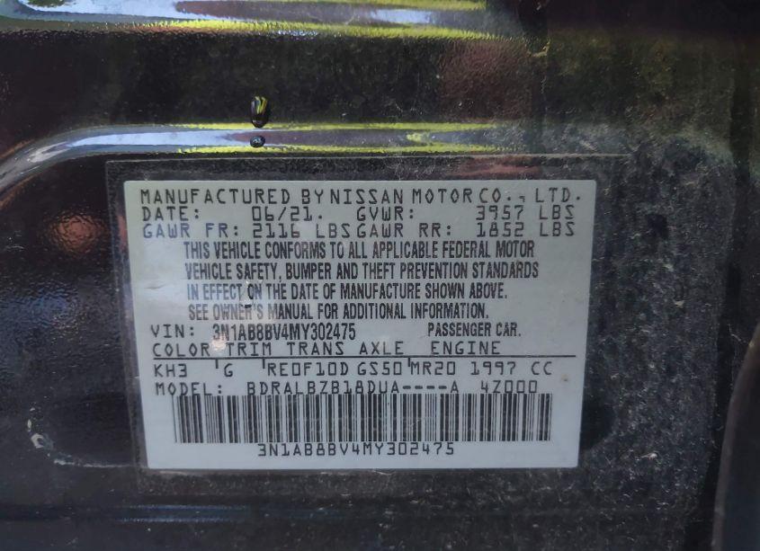 Photo 9 of 2021 Nissan Sentra S XTRONIC CVT (VIN 3N1AB8BV4MY302475)