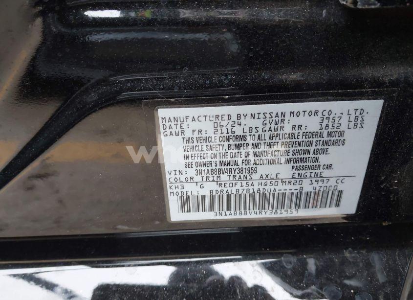 Photo 9 of 2024 Nissan Sentra S XTRONIC CVT (VIN 3N1AB8BV4RY381959)