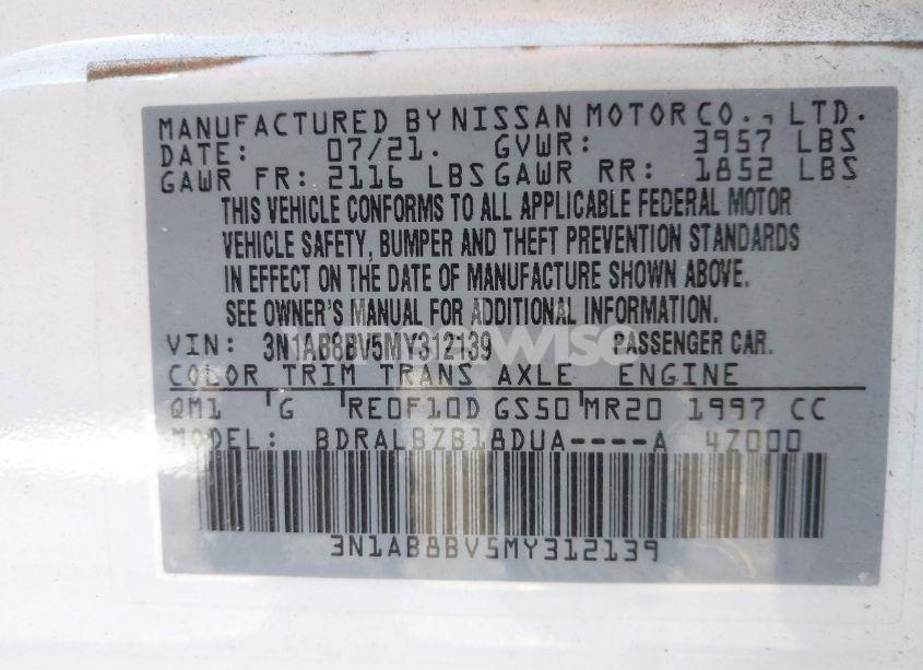 Photo 8 of 2021 Nissan Sentra S XTRONIC CVT (VIN 3N1AB8BV5MY312139)