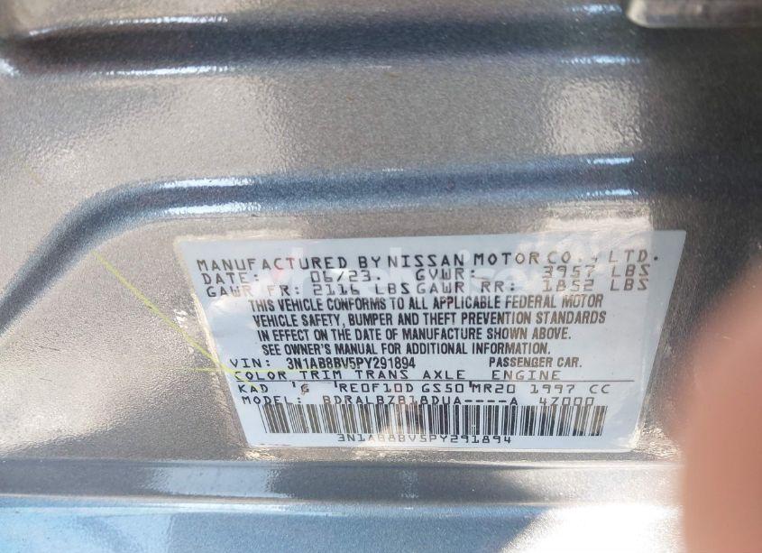 Photo 9 of 2023 Nissan Sentra S XTRONIC CVT (VIN 3N1AB8BV5PY291894)